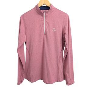 RHOBACK Heather Performance Q-Zip Cranberry